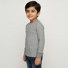 Boys' Thermal Upper, Melange Mid Grey, small image number null