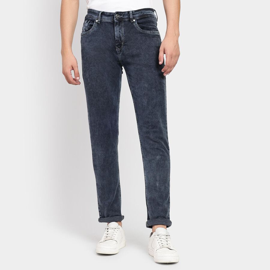 Men's Slim Fit Jeans, Dark Grey, large