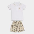 Infants' 100% Cotton Baba Suit, Beige, small image number null