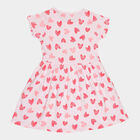 Girls Cotton Frock, Light Pink, small image number null