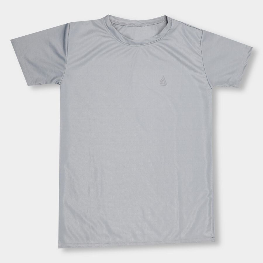 Boys' Half Sleeves T-Shirt , हल्का ग्रे, large image number null