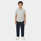 Boys Off-White Cotton Classic Casual Shirt, ऑफ व्हाइट, small