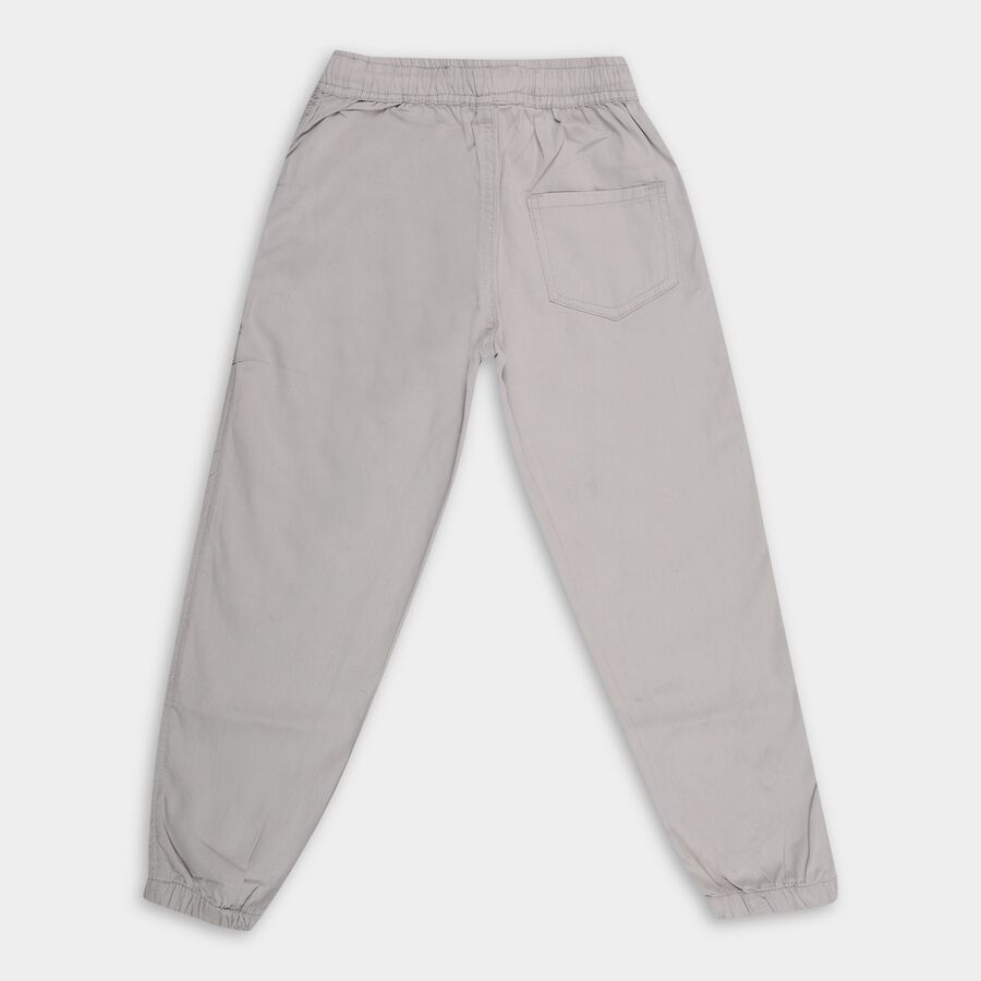 Boys' 100% Cotton Trousers , हल्का ग्रे, large image number null