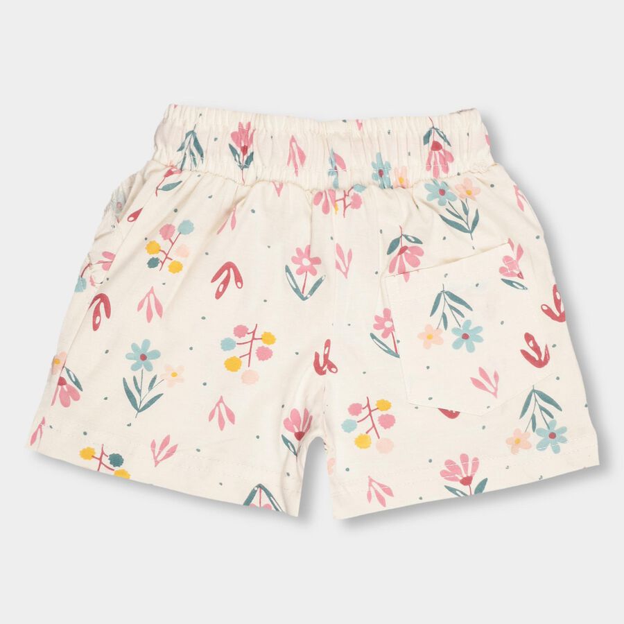 Girls' 100% Cotton Shorts , गहरा पीला, large image number null