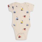 Infants' 100% Cotton Bodysuit, Light Blue, small image number null