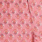 Girls' Soft Pink Floral Lace-Trimmed Kurta and Pants Fusion Set, Light Pink, small image number null