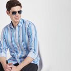 Cotton Stripes Casual Shirt, White, small image number null