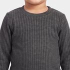 Boys' Charcoal Long Sleeve Thermal, Charcoal, small