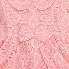 Infants' Soft Pink Floral Lace Party Frock, Light Pink, small