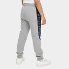 Boys' Light Heather Grey Athletic Cotton Blend Pyjama, Melange Light Grey, small image number null