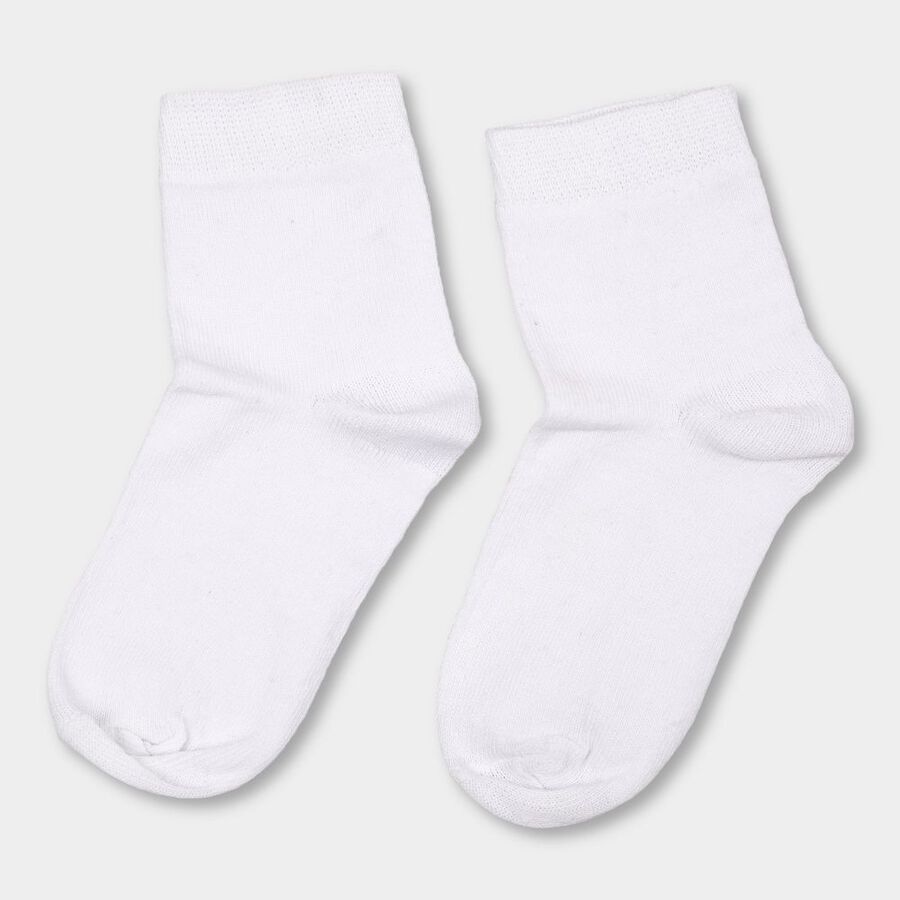 Boy's Socks, White, large image number null