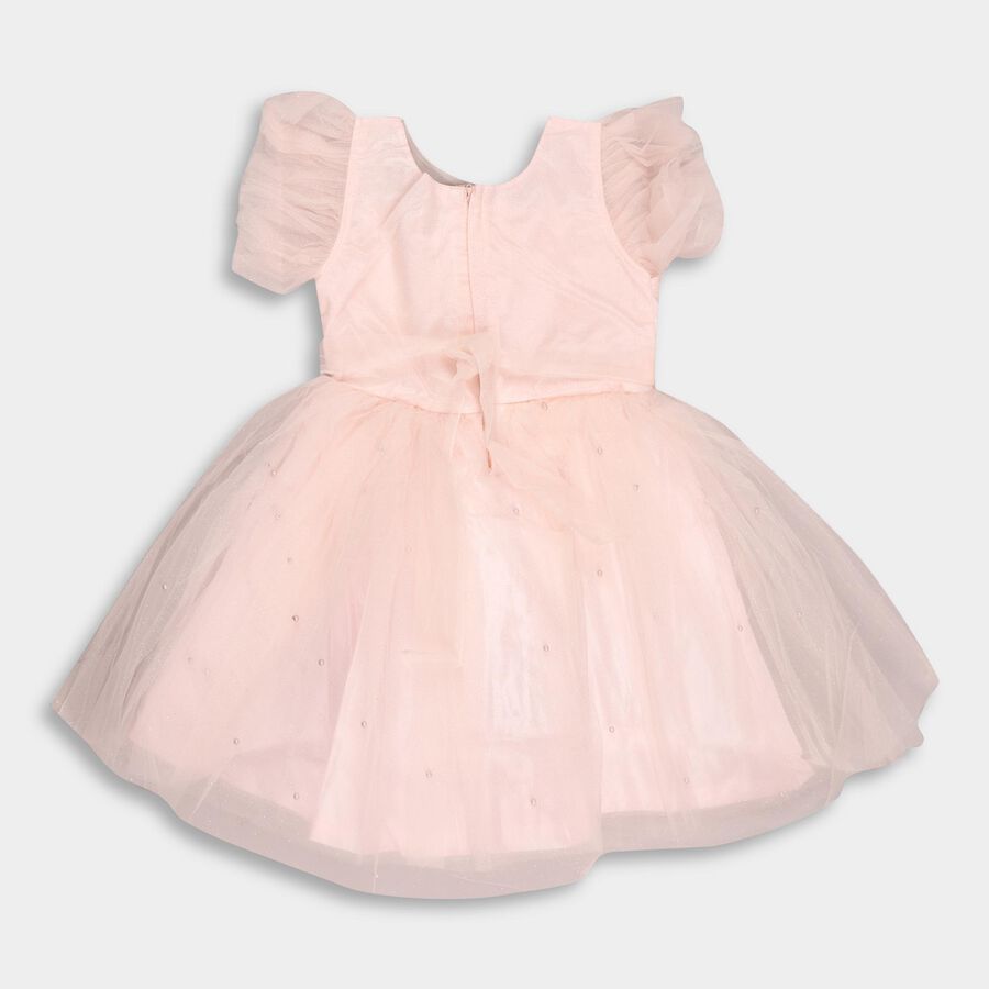 Girls' Frock, हल्का गुलाबी, large image number null