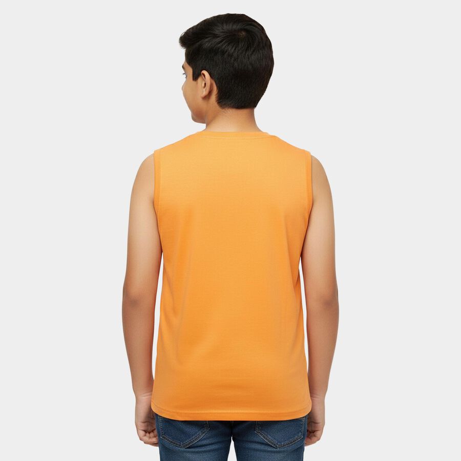Boys' T-Shirt, Orange, large