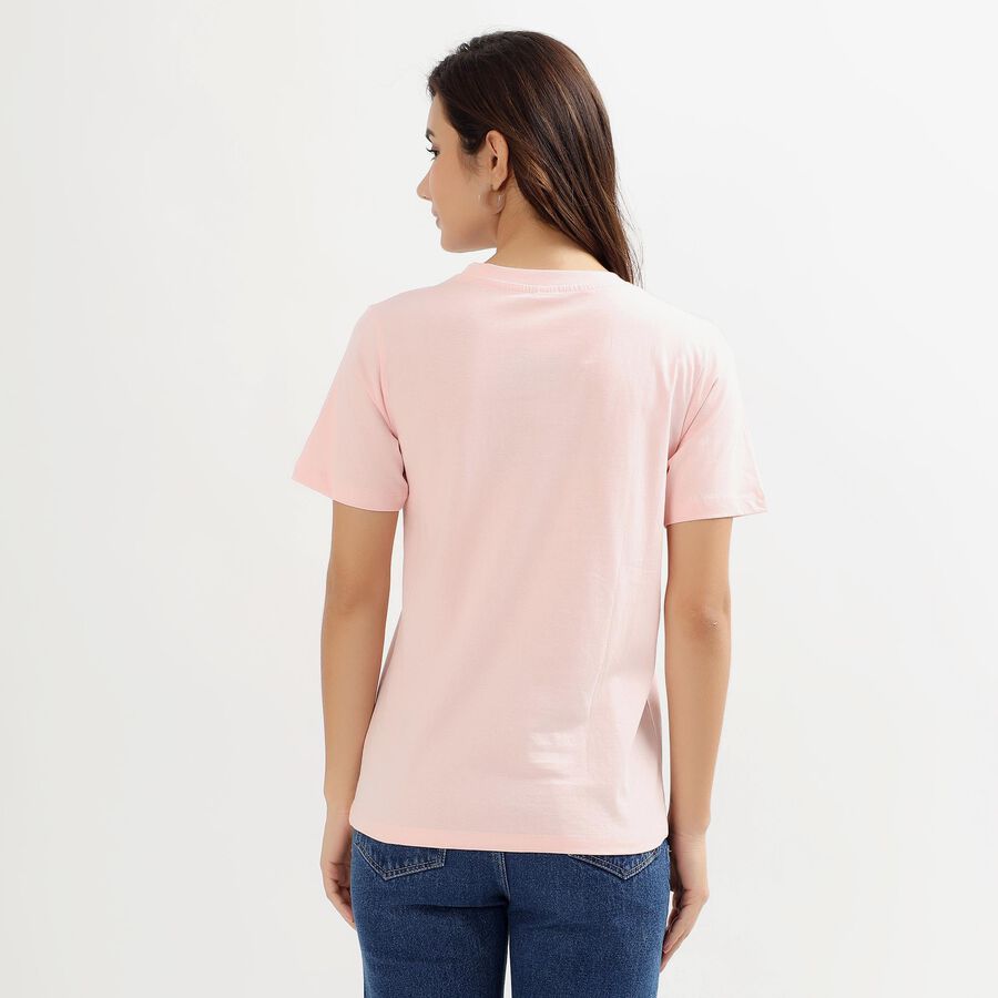 Ladies' Round Neck T-Shirt, Light Pink, large image number null