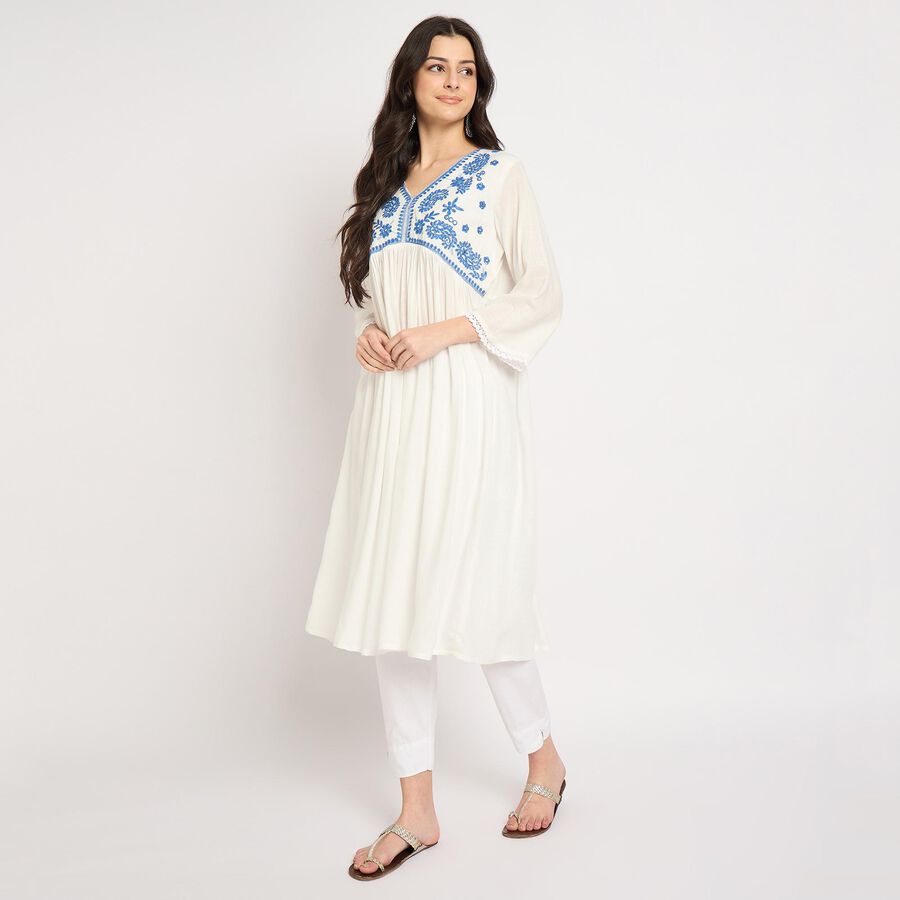 Ladies' Kurta , ऑफ व्हाइट, large image number null