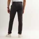 Men's Cross Pocket Slim Fit Casual Trousers , गहरा ग्रे, small image number null