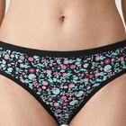 Women's Black Regular Fit Floral Print Panty, Black, small