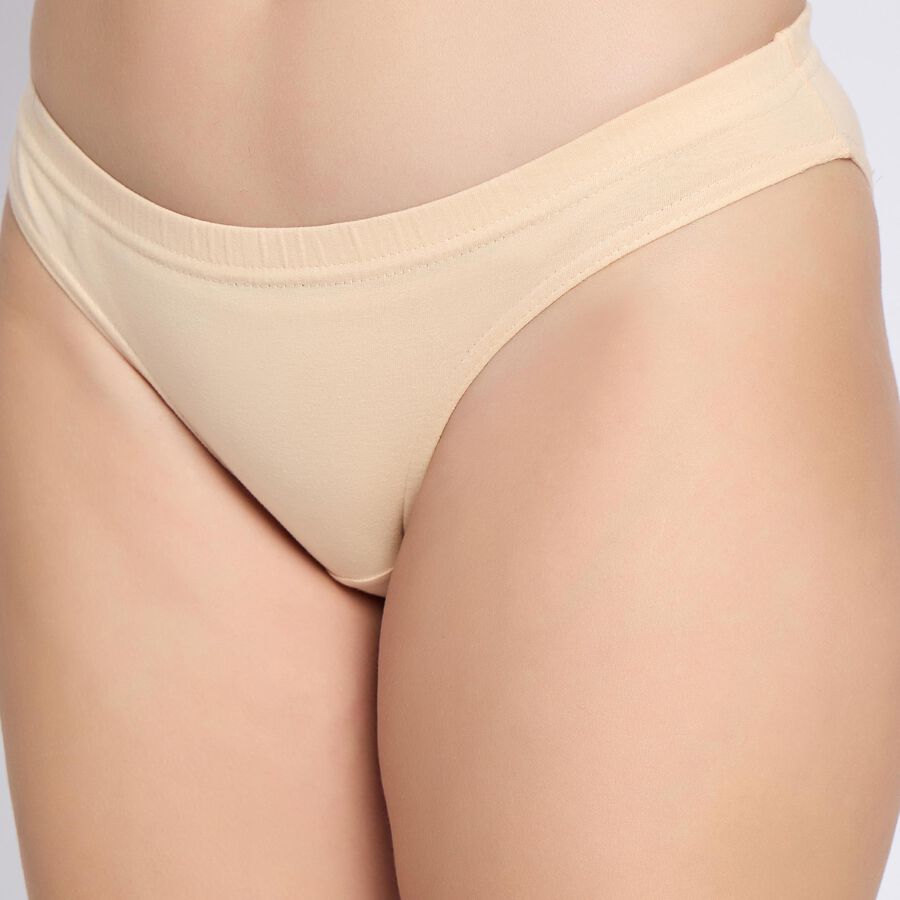 Ladies' 100% Cotton Panty , Beige, large image number null