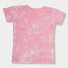 Girls' 100% Cotton T-Shirt , गुलाबी, small