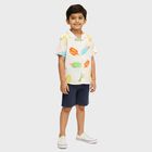 Boys Snow White Classic Casual Shirt, सफ़ेद, small