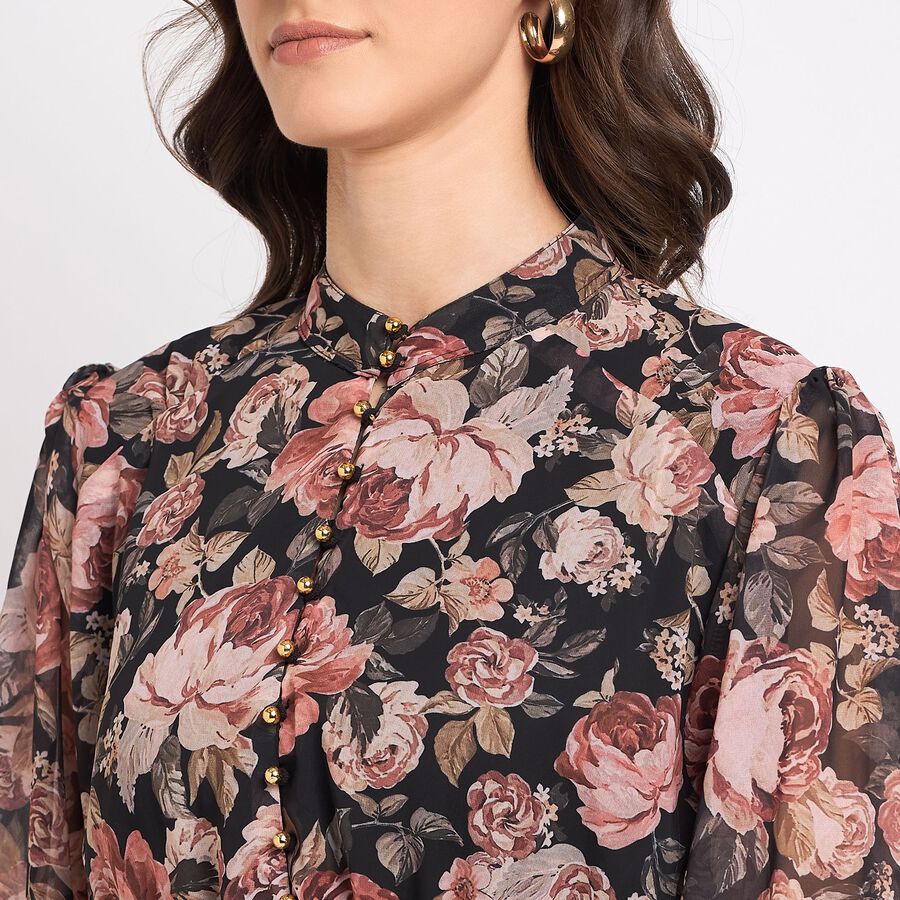Ladies' Dress, काला, large image number null