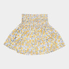 Girls Cotton Skirt, Yellow, small image number null