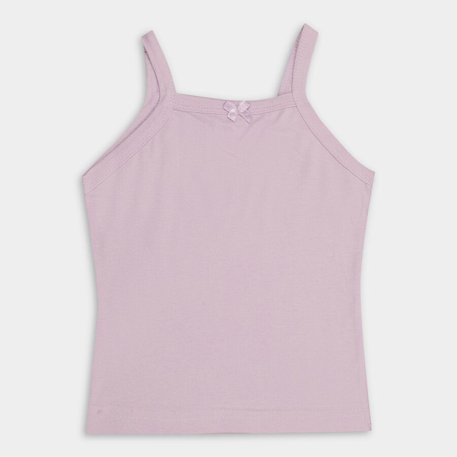 Girls' 100% Cotton Vest (Pack of 2), Pink, large image number null