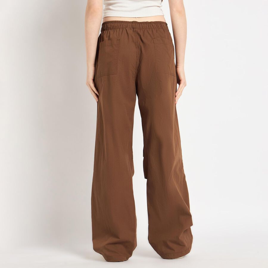 Ladies' 100% Cotton Trousers , Brown, large image number null