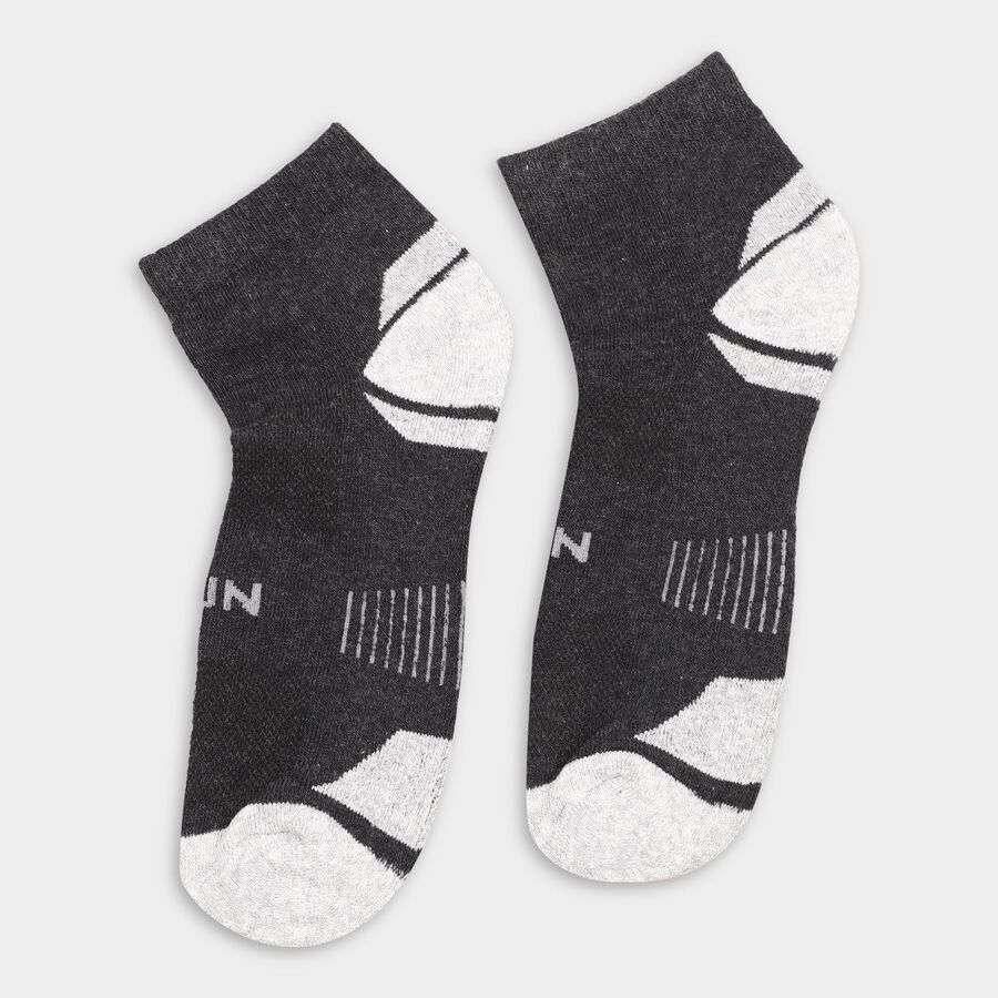 Men's Socks (Pack of 3), White, large