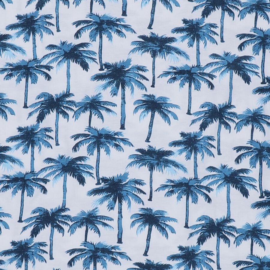 Boys White Cotton Round Neck Solid Night Suit, White, large