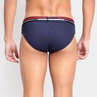 Men's 100% Cotton Briefs , Navy Blue, small