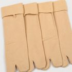 Women's Beige Regular Fit Toe Pack of 2 Socks, Beige, small