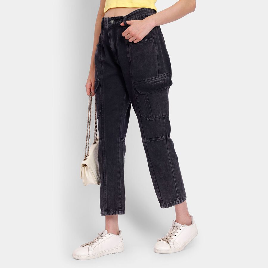 Ladies' Jeans, Black, large image number null