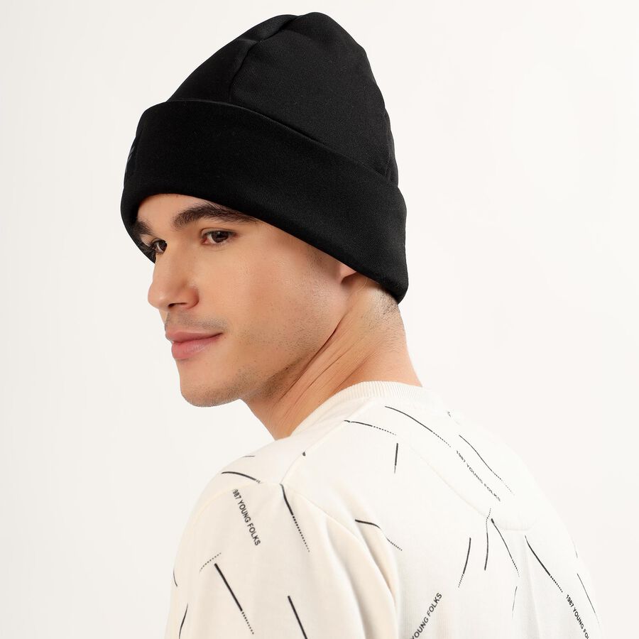 Men's Cap, काला, large image number null