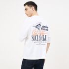 Men's Snow White Cotton Round Neck Minimalist T-Shirt, White, small