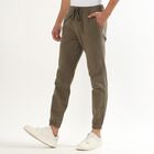 Men's Slim Fit Casual Trousers, Light Green, small image number null