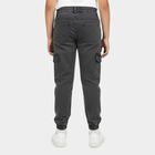 Boys' Grey Slim Fit Stretchable Jeans, Dark Grey, small