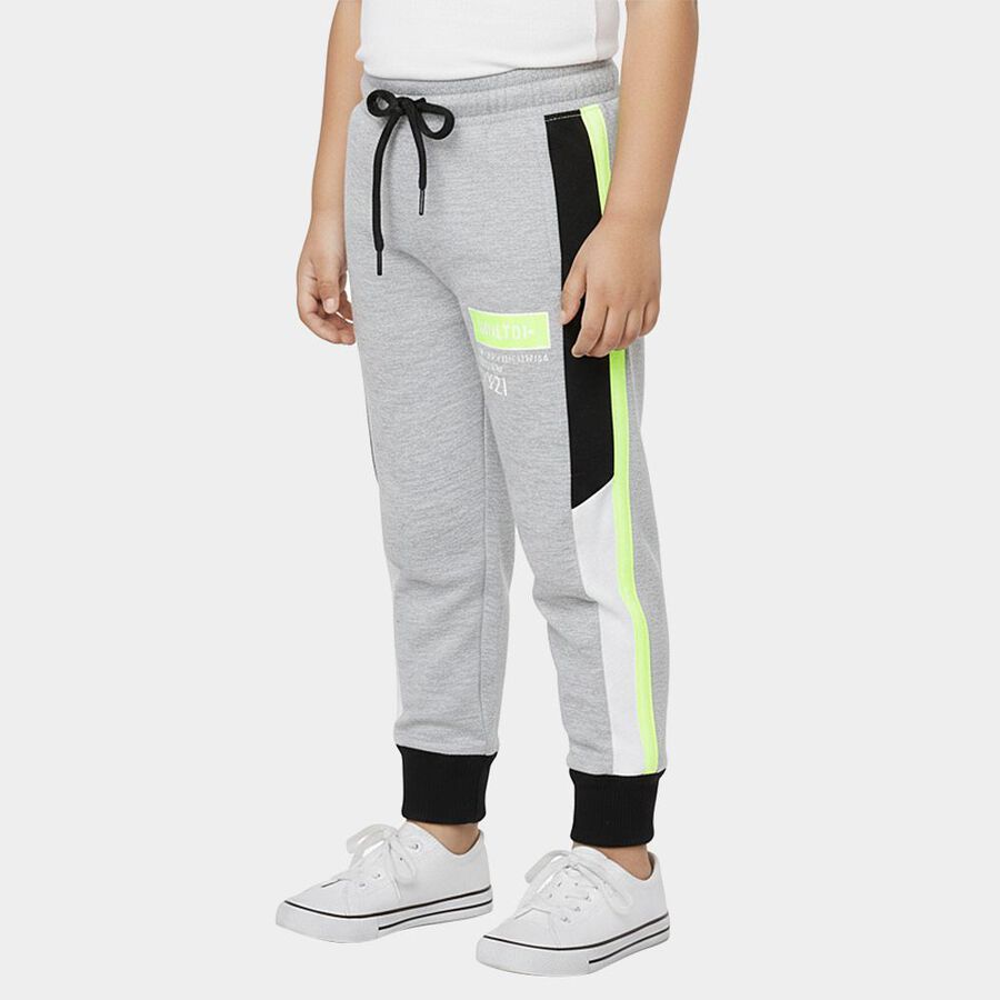 Boys' Light Grey Contrast Panel Pyjama, Light Grey, large image number null