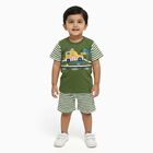 Infants' 100% Cotton Baba Suit, ओलिव, small image number null