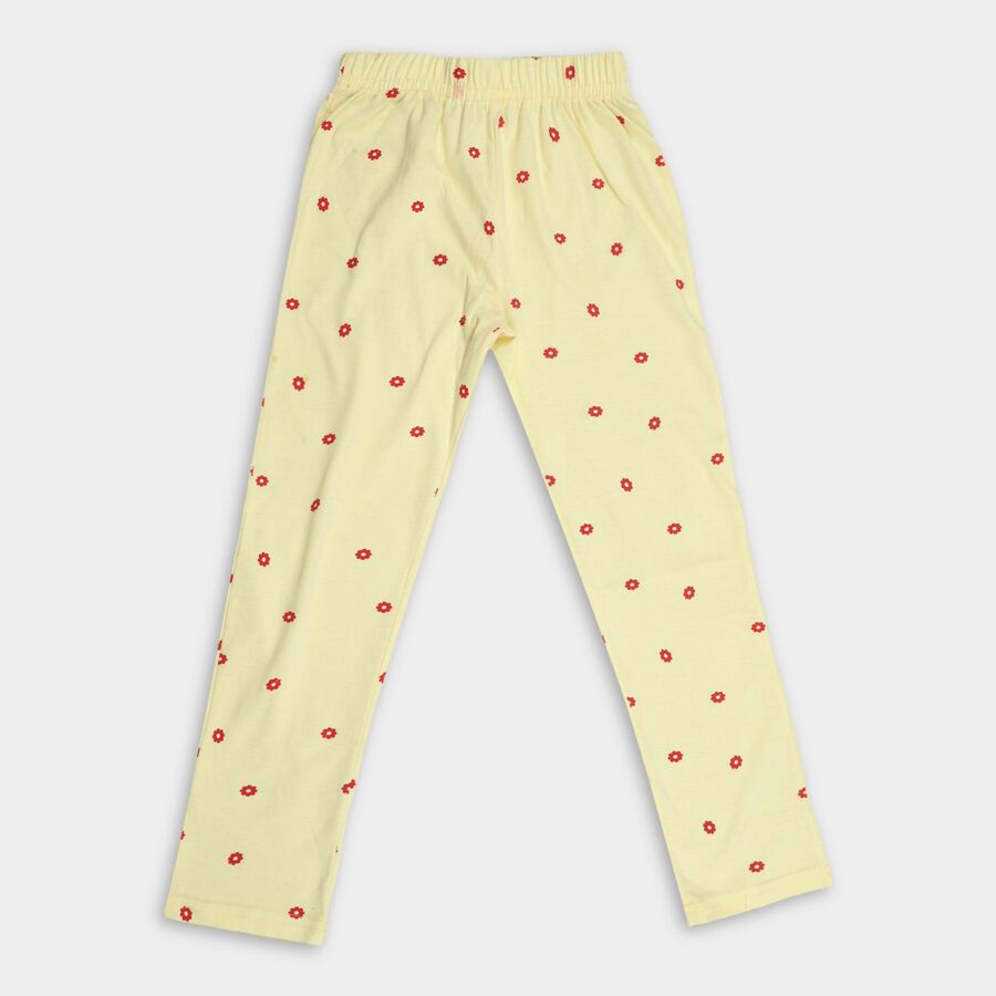 Girls' Pyjama, पीला, large image number null