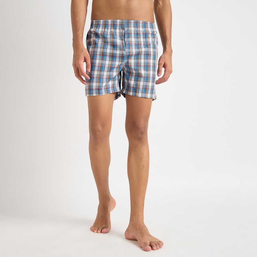 Men's Boxers, Light Blue, large image number null