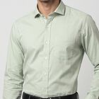 Men's Mint Green Regular Fit Formal Shirt, Light Green, small