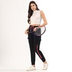 Women's Unknown Regular Fit Track Pants, काला, small