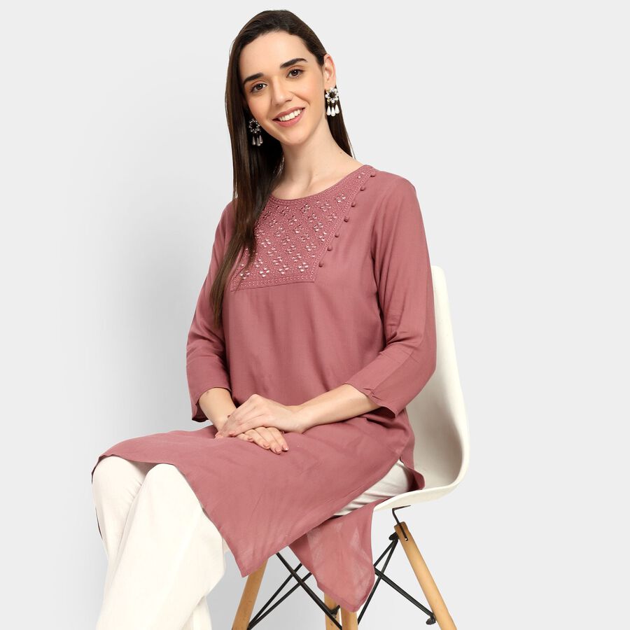 Ladies' Kurta, बैंगनी, large image number null