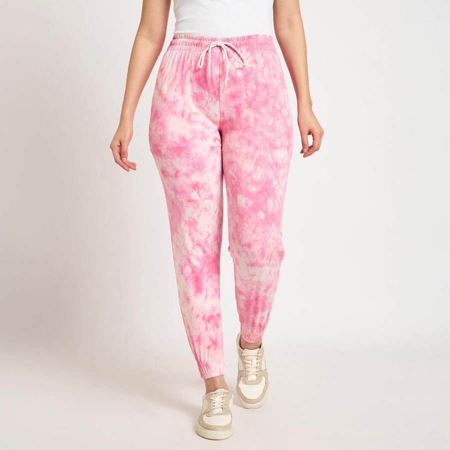 Ladies' 100% Cotton Track Pants, Pink, large image number null