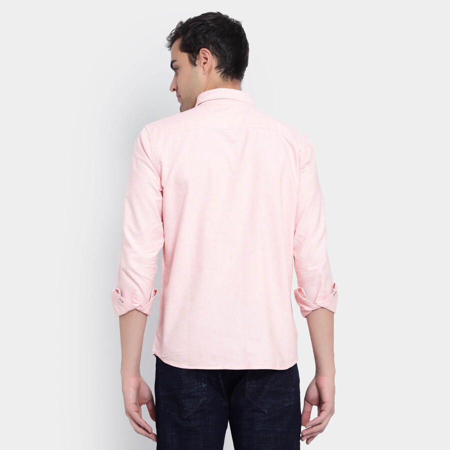 Cotton Solid Casual Shirt, Orange, large image number null