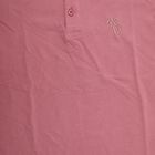 Boys' Pink Cotton Blend Round Neck Casual T-Shirt, गुलाबी, small