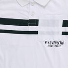 Boys' Half Sleeves T-Shirt, White, small image number null