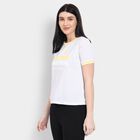 Ladies' 100% Cotton Round Neck T-Shirt, Melange Light Grey, small