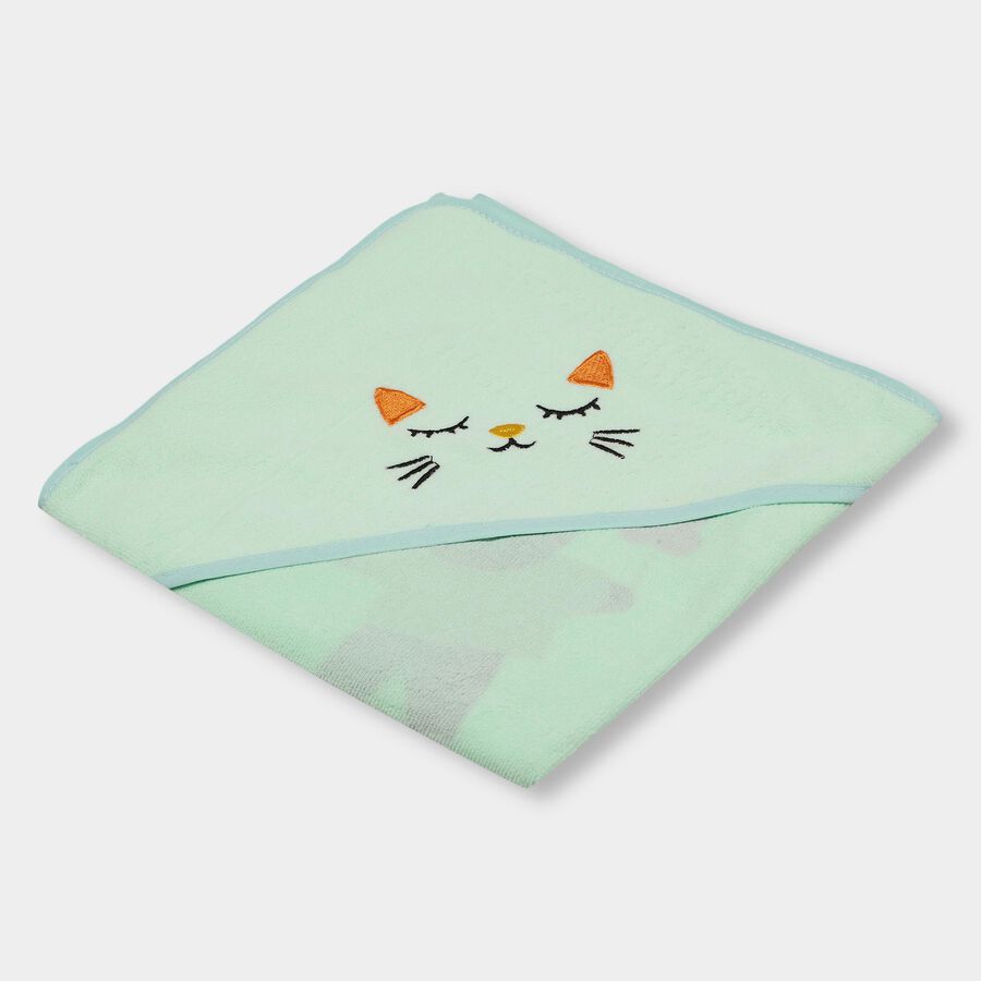 Infants' 100% Cotton Towel, Light Green, large image number null